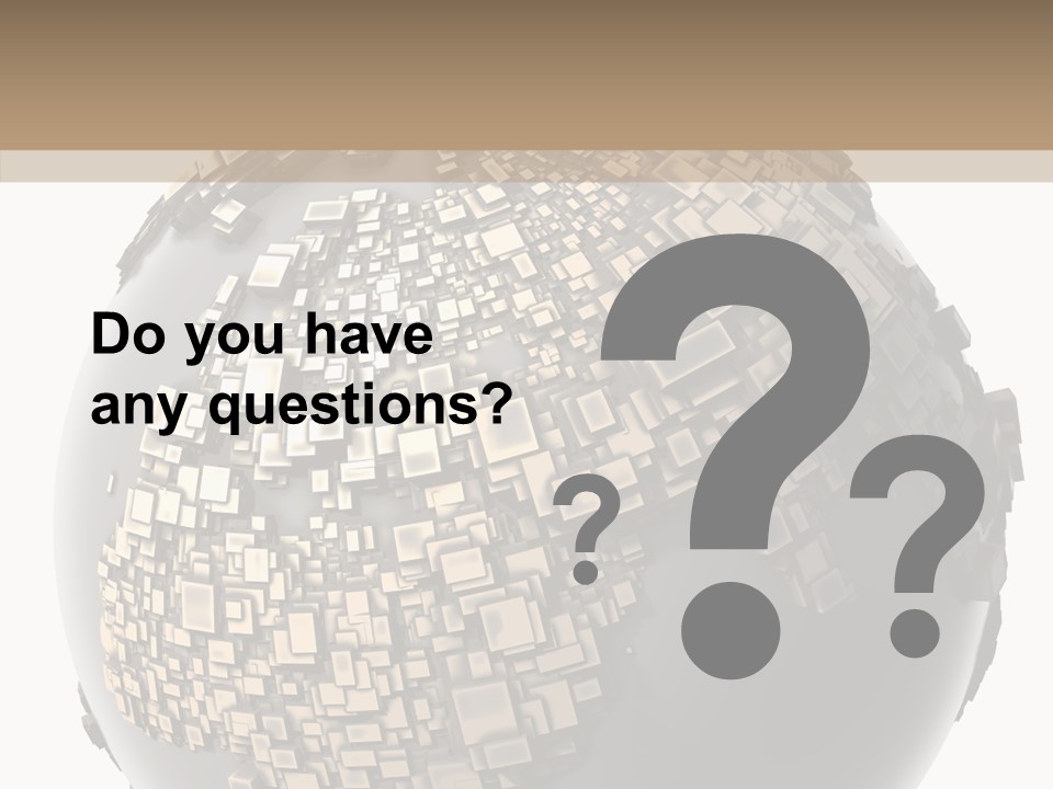 White Cube Worldwide PowerPoint Template