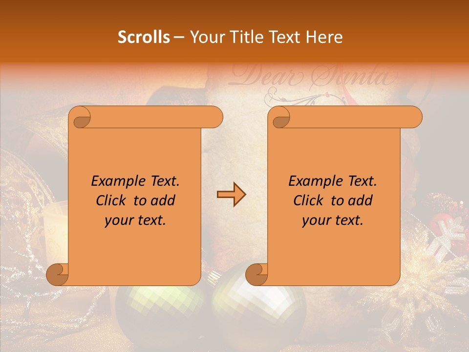 White Letter Parchment PowerPoint Template