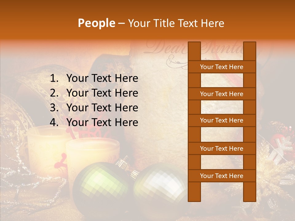 White Letter Parchment PowerPoint Template