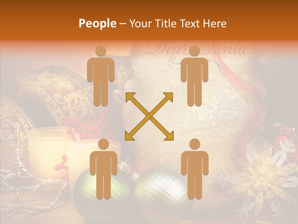 White Letter Parchment PowerPoint Template