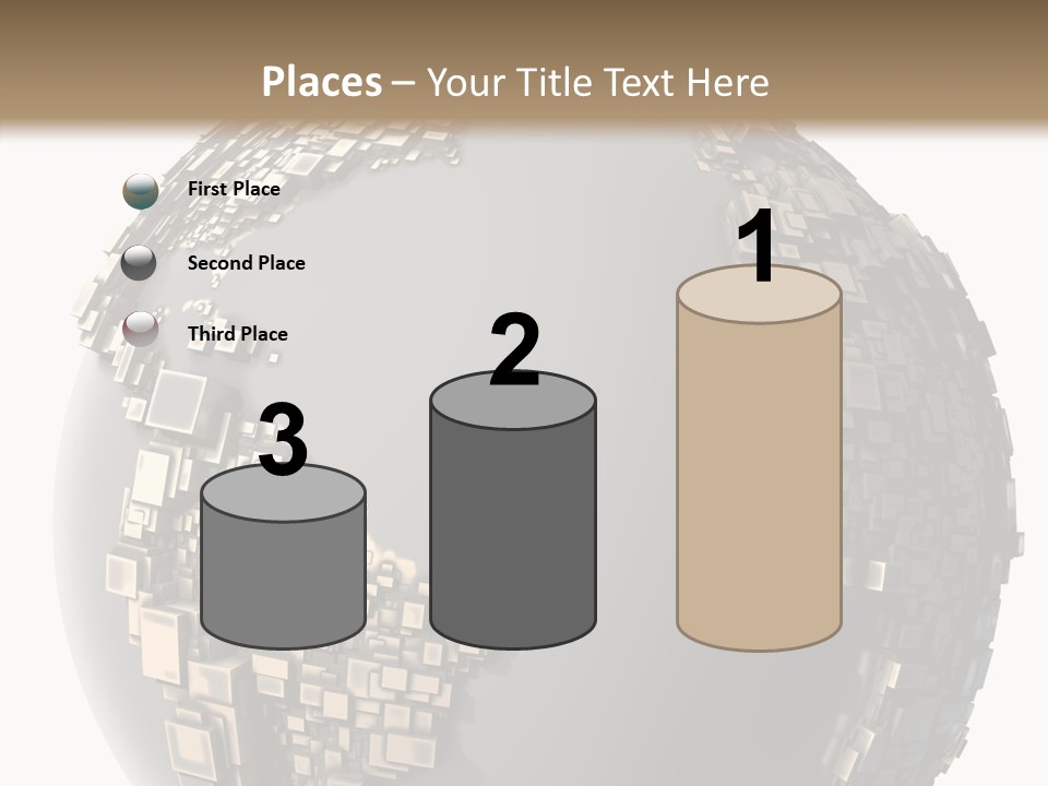 Pacific Continent Globe PowerPoint Template