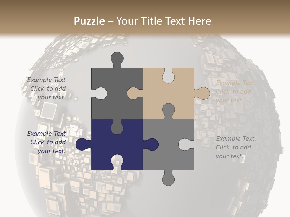 Pacific Continent Globe PowerPoint Template