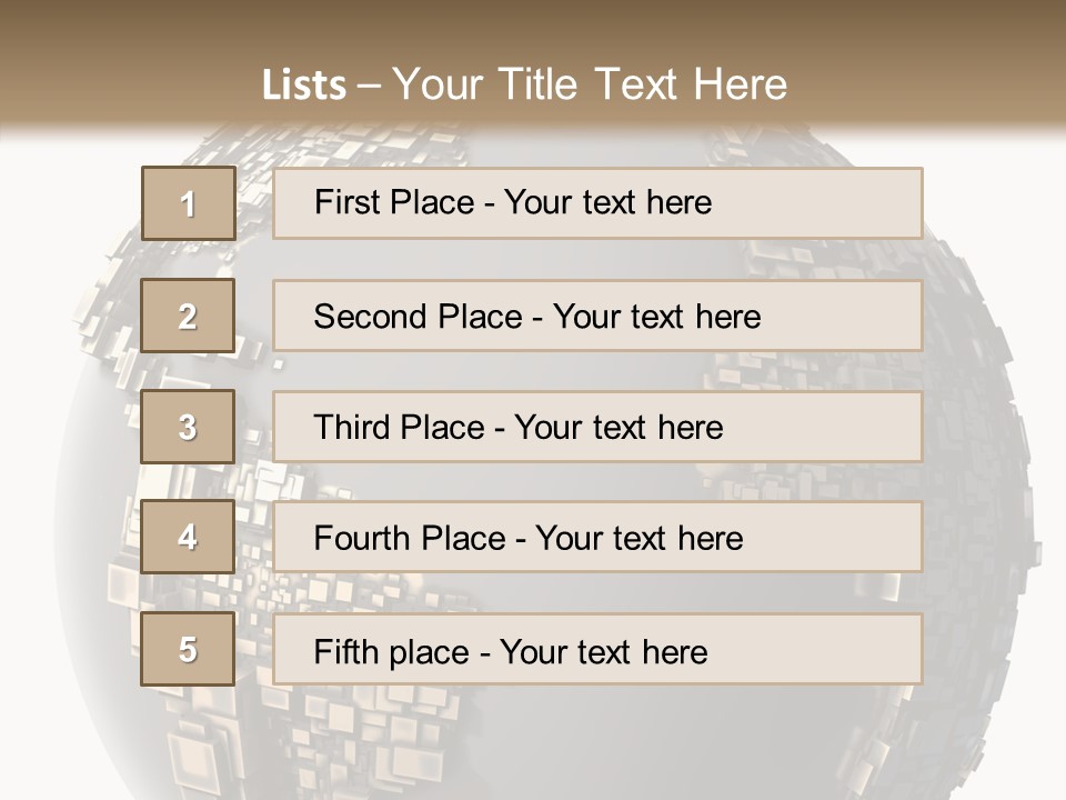 Pacific Continent Globe PowerPoint Template