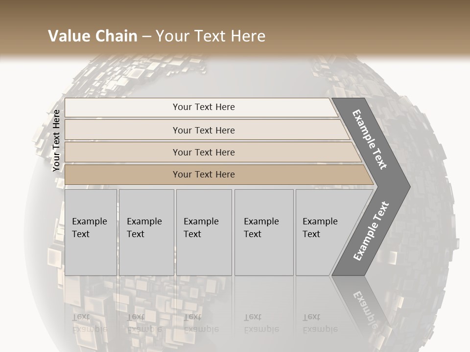 Pacific Continent Globe PowerPoint Template