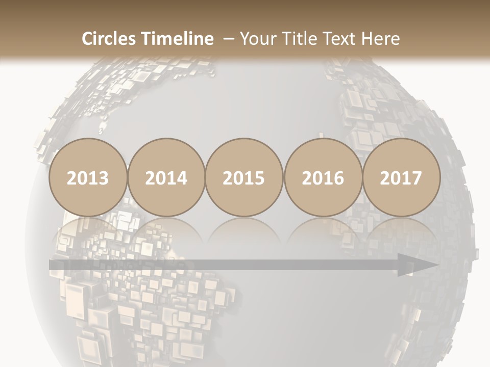 Pacific Continent Globe PowerPoint Template