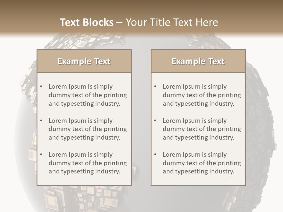 Pacific Continent Globe PowerPoint Template