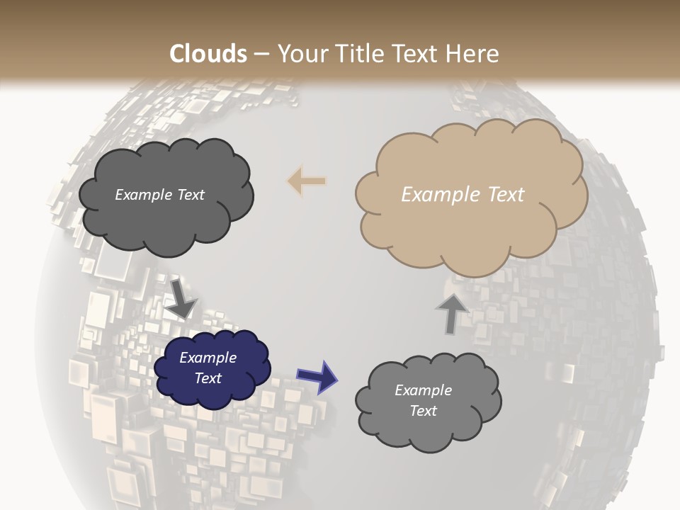 Pacific Continent Globe PowerPoint Template