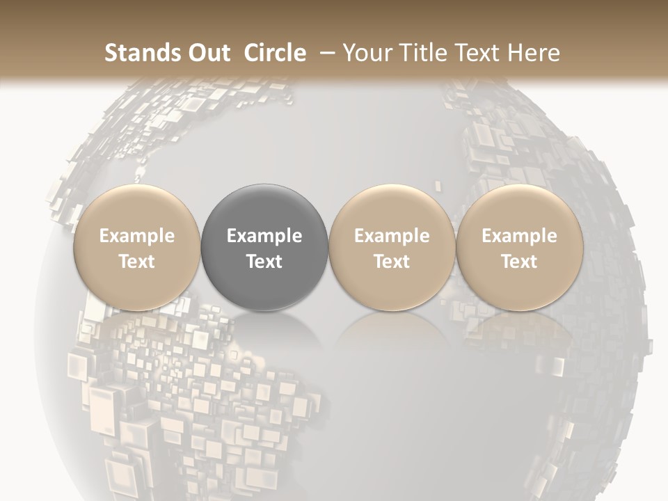 Pacific Continent Globe PowerPoint Template