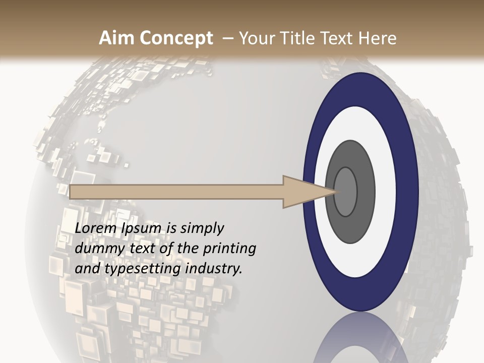 Pacific Continent Globe PowerPoint Template
