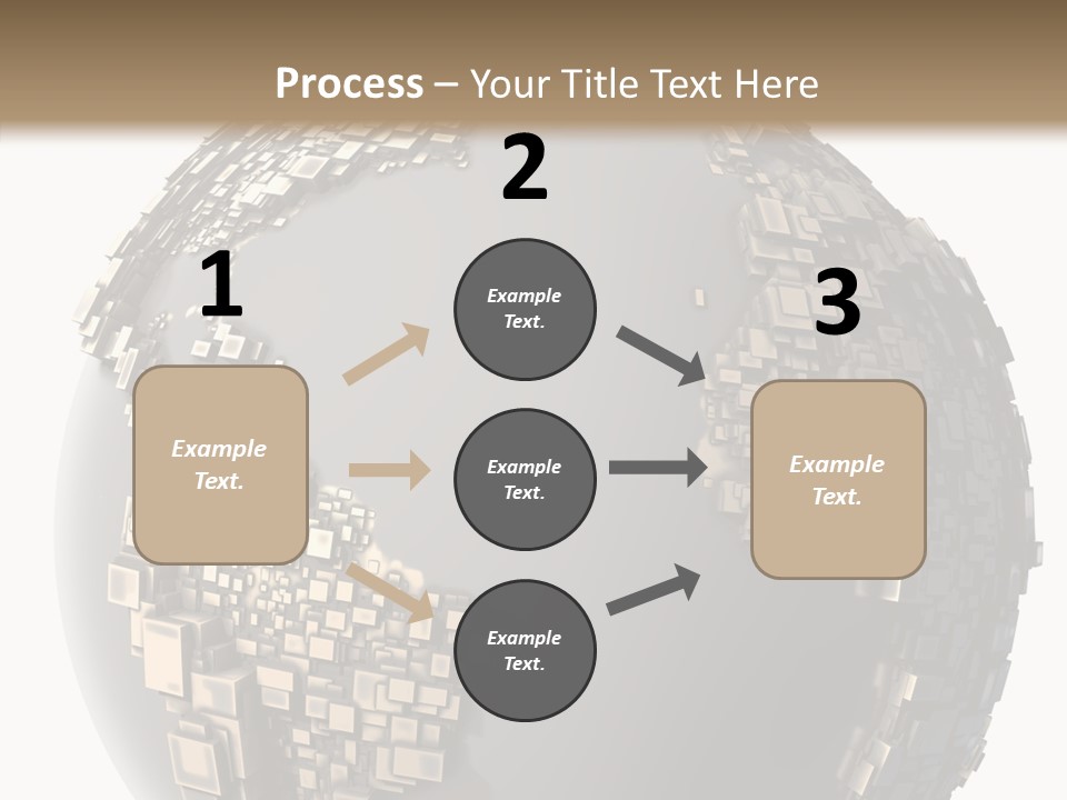 Pacific Continent Globe PowerPoint Template