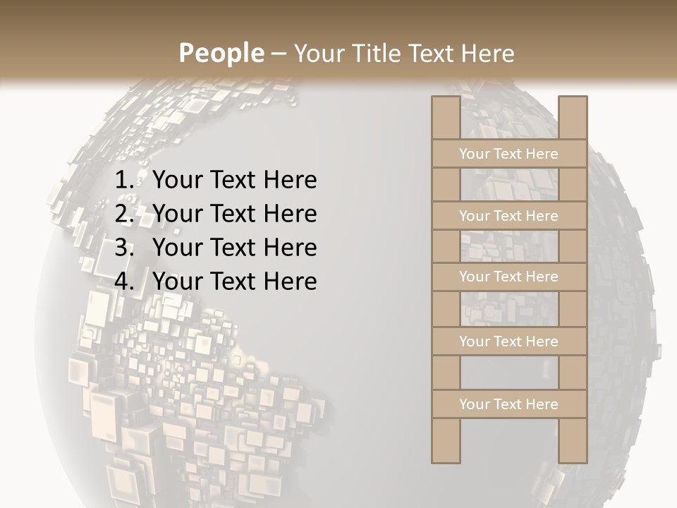 Pacific Continent Globe PowerPoint Template