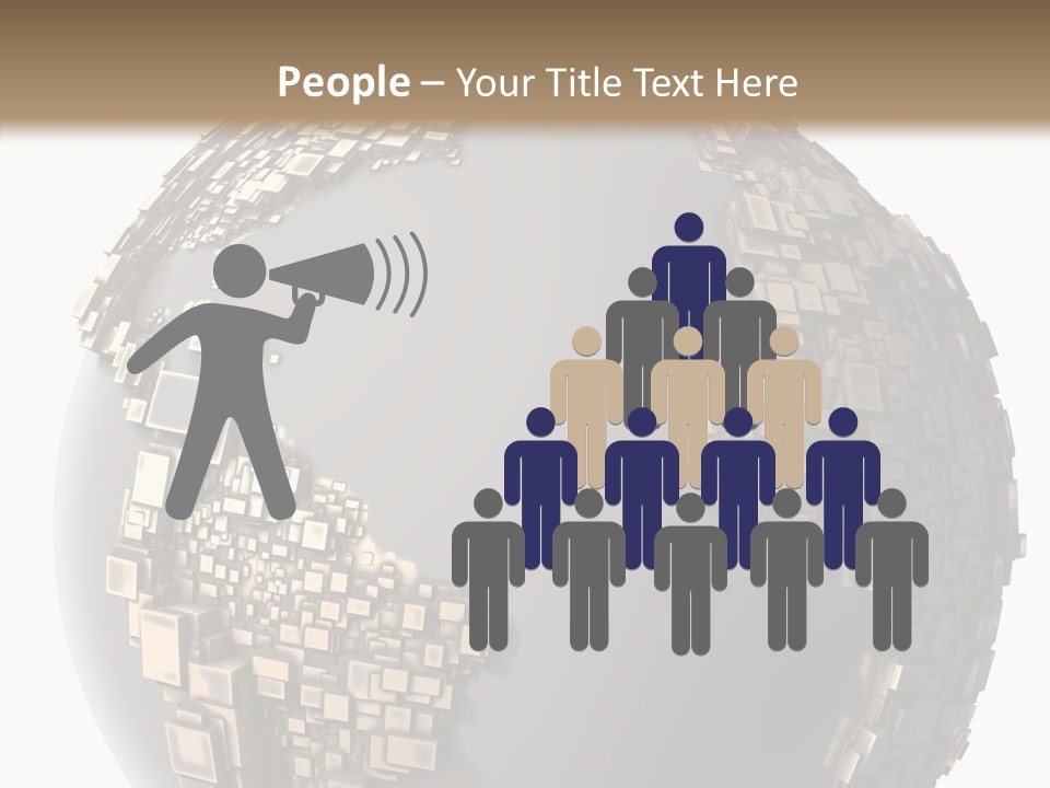 Pacific Continent Globe PowerPoint Template