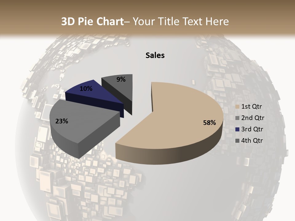 Pacific Continent Globe PowerPoint Template