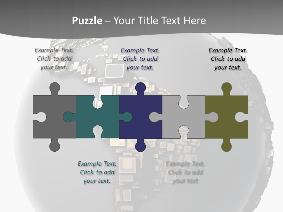 Shape Data Communication PowerPoint Template