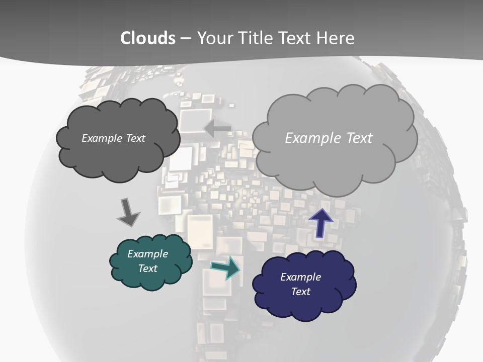 Shape Data Communication PowerPoint Template