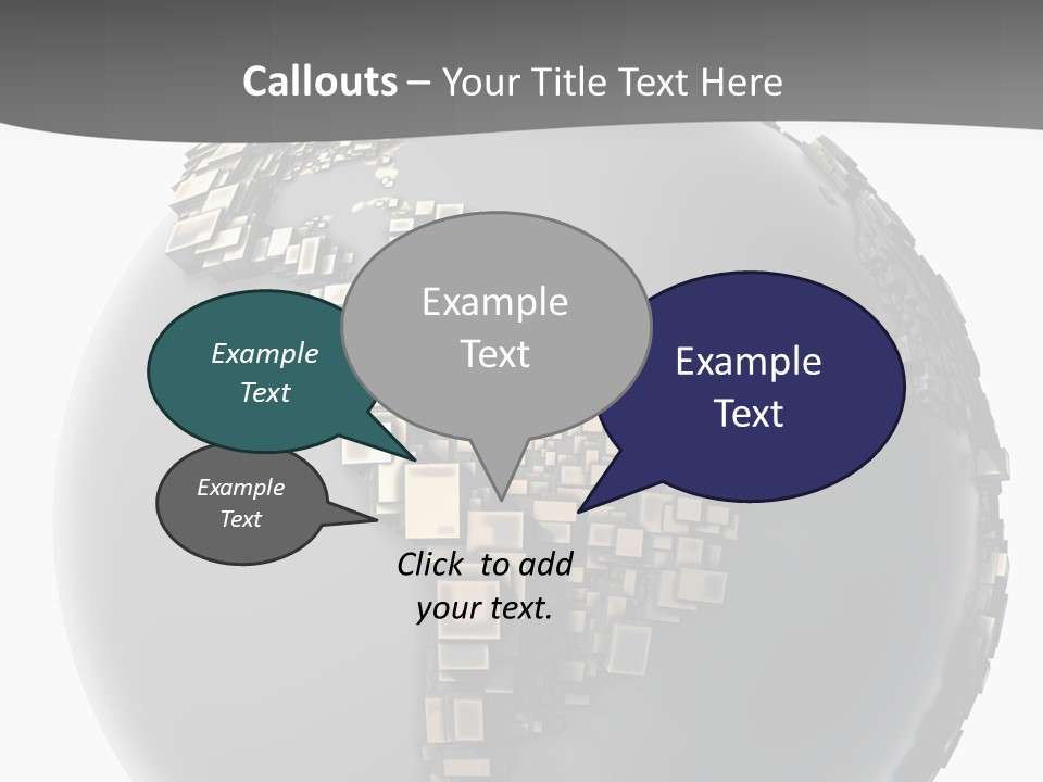 Shape Data Communication PowerPoint Template