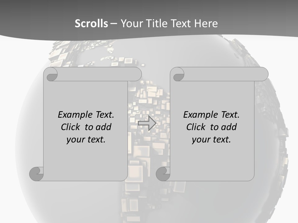 Shape Data Communication PowerPoint Template