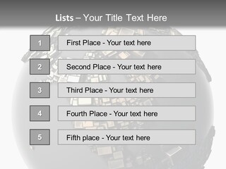 Country Design Grid PowerPoint Template
