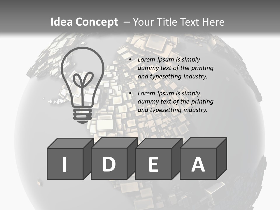 Country Design Grid PowerPoint Template