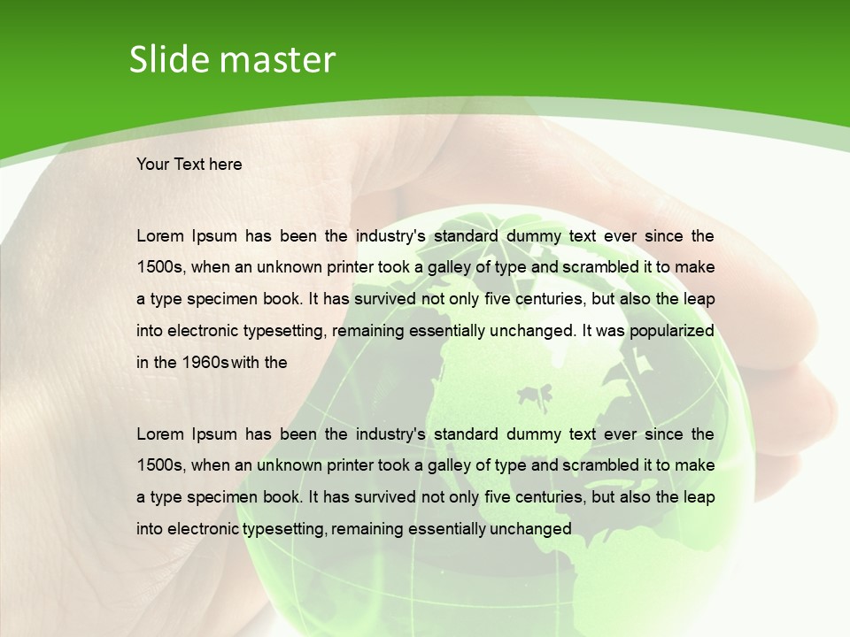 Eco White Green PowerPoint Template