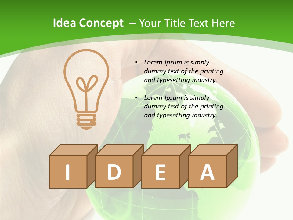 Eco White Green PowerPoint Template