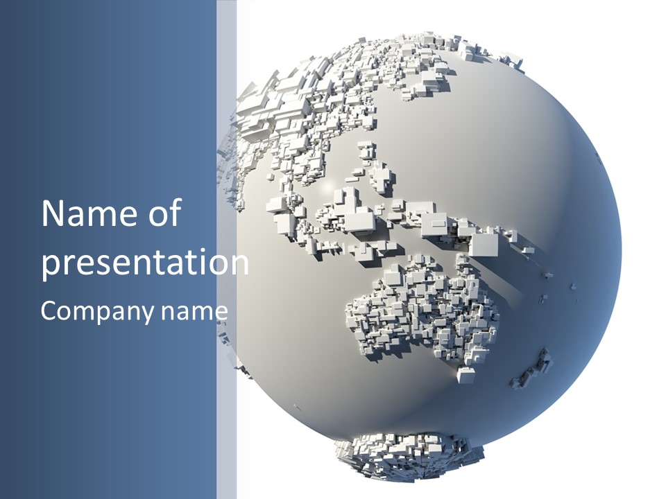 Atlas Land Globe PowerPoint Template