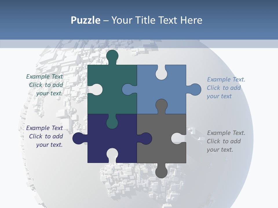 Atlas Land Globe PowerPoint Template