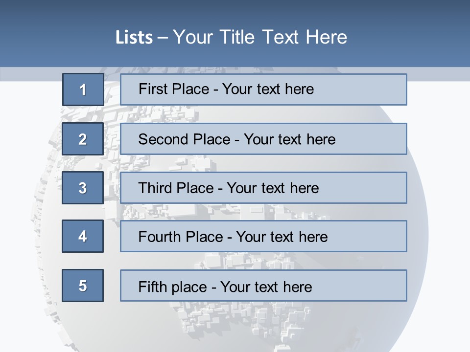 Atlas Land Globe PowerPoint Template
