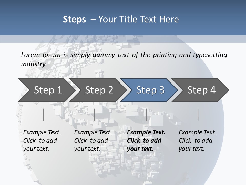 Atlas Land Globe PowerPoint Template