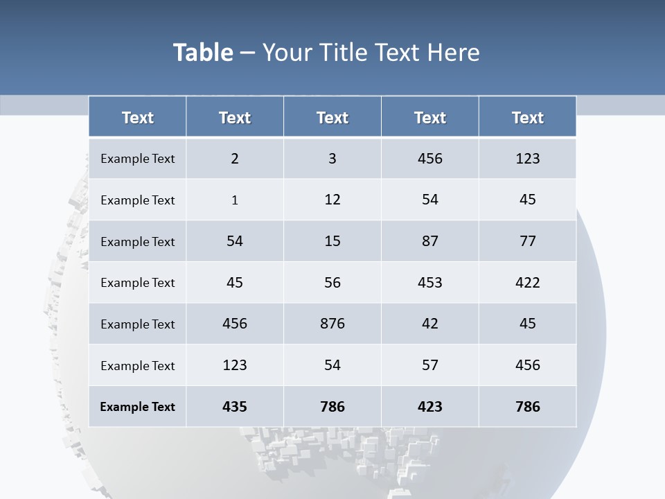 Atlas Land Globe PowerPoint Template