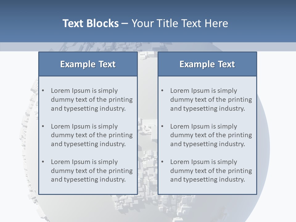 Atlas Land Globe PowerPoint Template