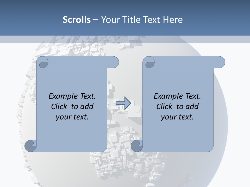Atlas Land Globe PowerPoint Template