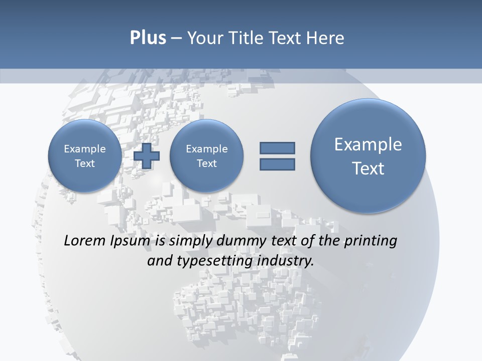 Atlas Land Globe PowerPoint Template