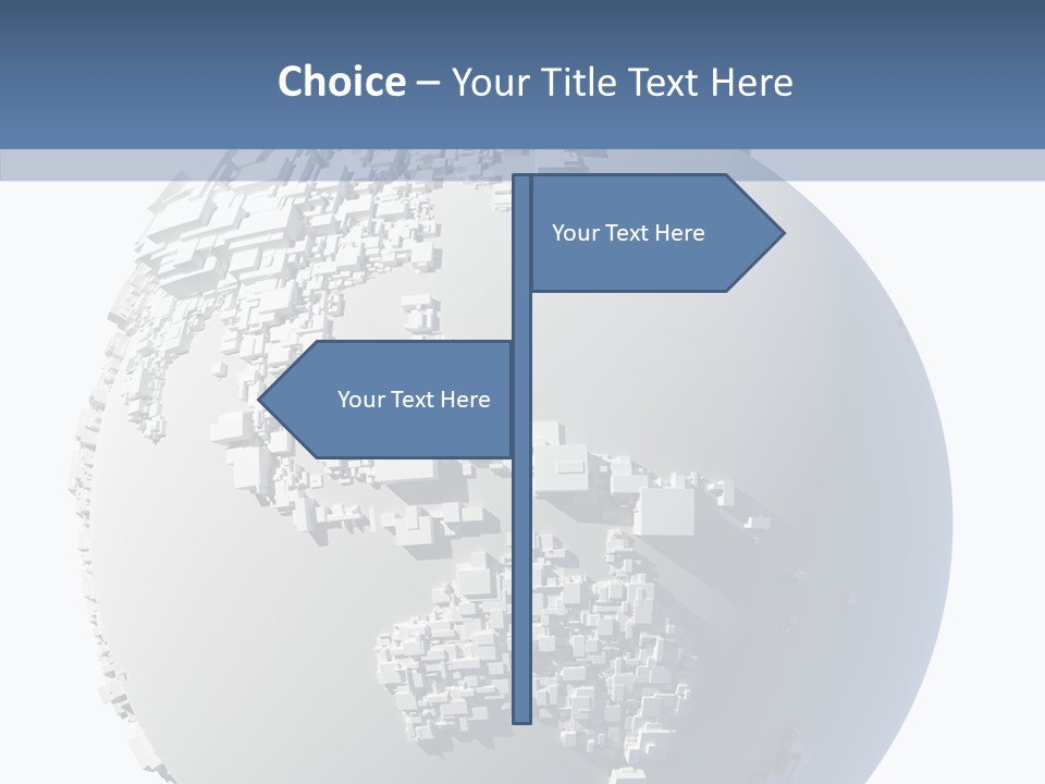 Atlas Land Globe PowerPoint Template