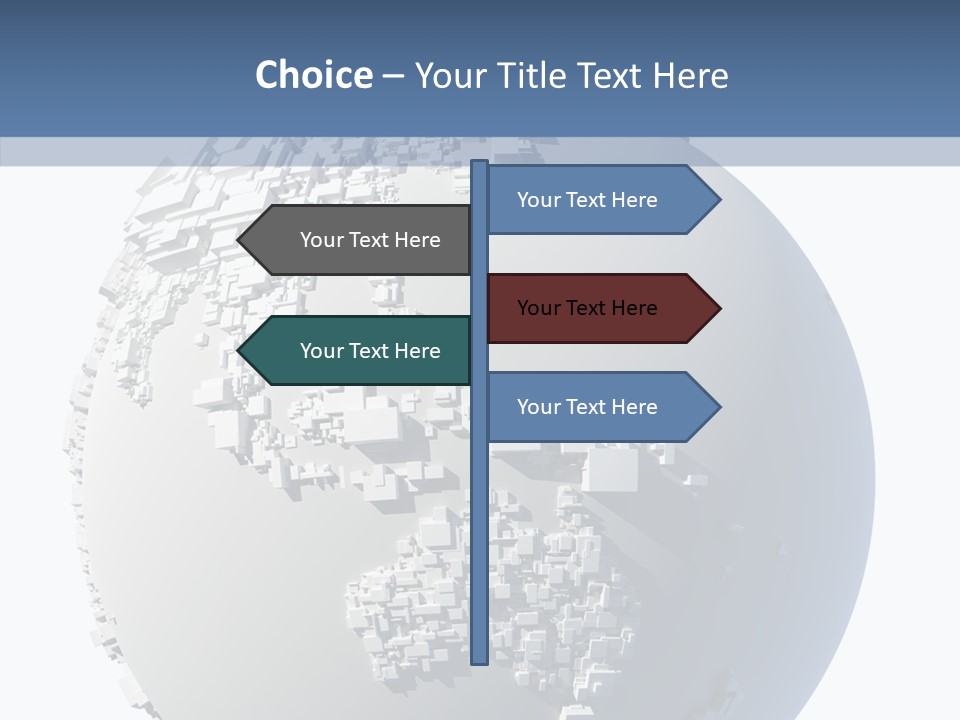 Atlas Land Globe PowerPoint Template
