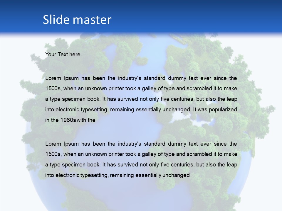 Climate Color Forest PowerPoint Template