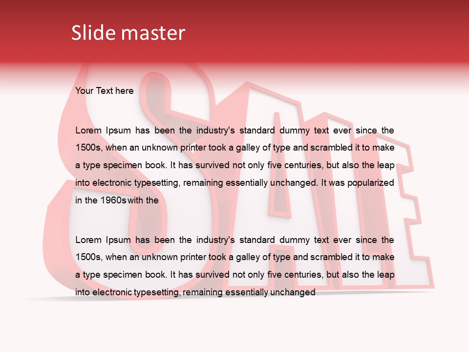 Reduction Buy Sellout PowerPoint Template