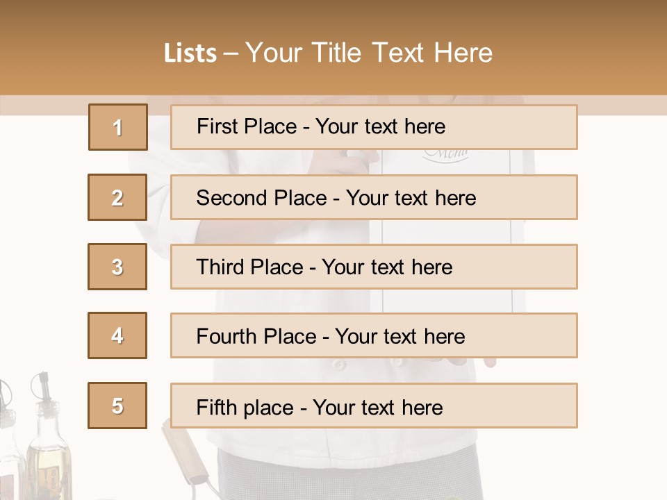 Chef Pizza Male PowerPoint Template
