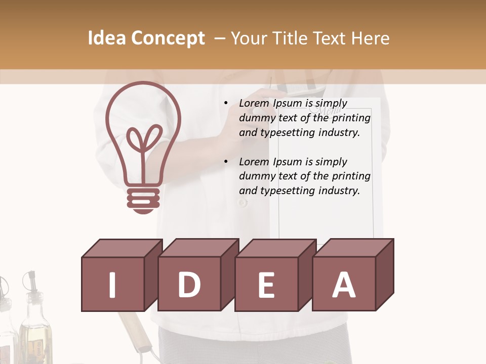 Chef Pizza Male PowerPoint Template