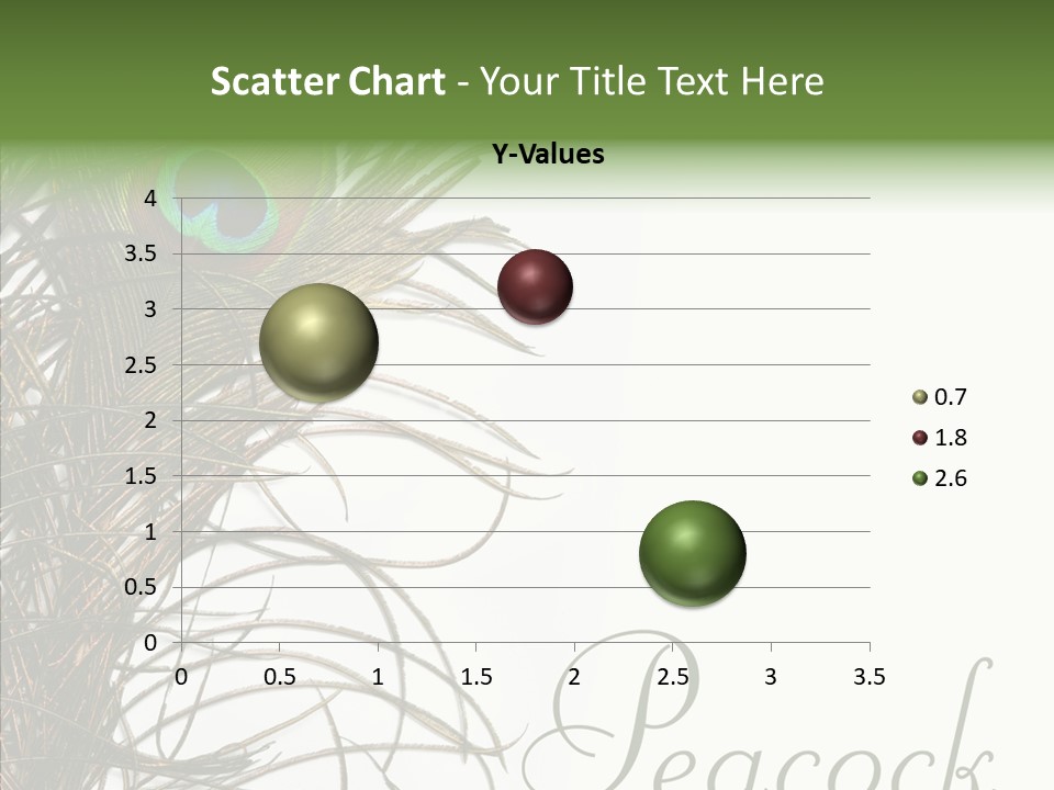 Green Tail Male PowerPoint Template