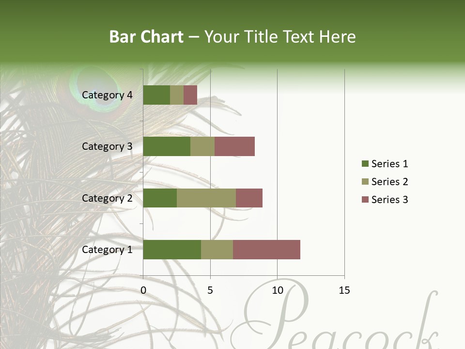Green Tail Male PowerPoint Template