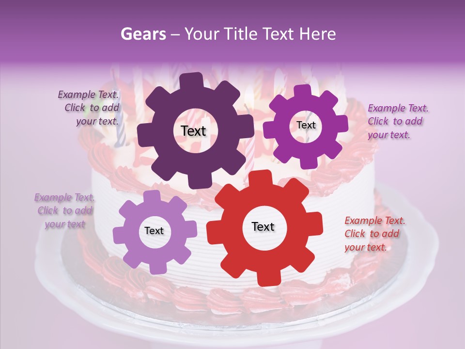 Colorful Vanilla Words PowerPoint Template