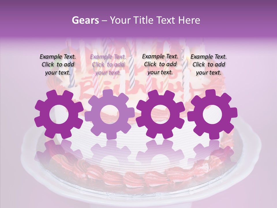 Colorful Vanilla Words PowerPoint Template