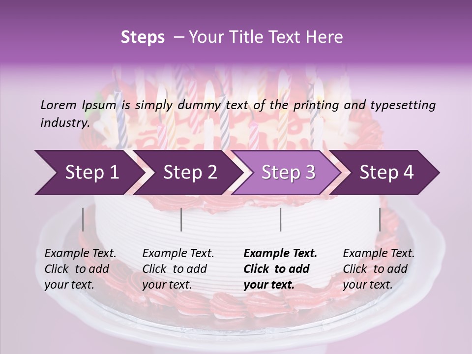 Colorful Vanilla Words PowerPoint Template