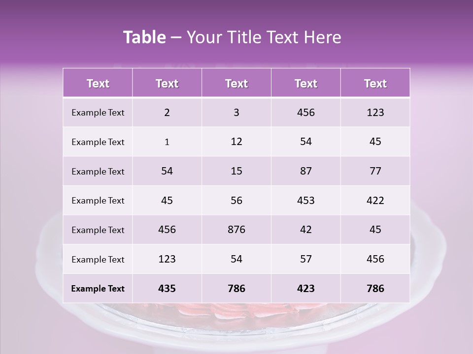 Colorful Vanilla Words PowerPoint Template