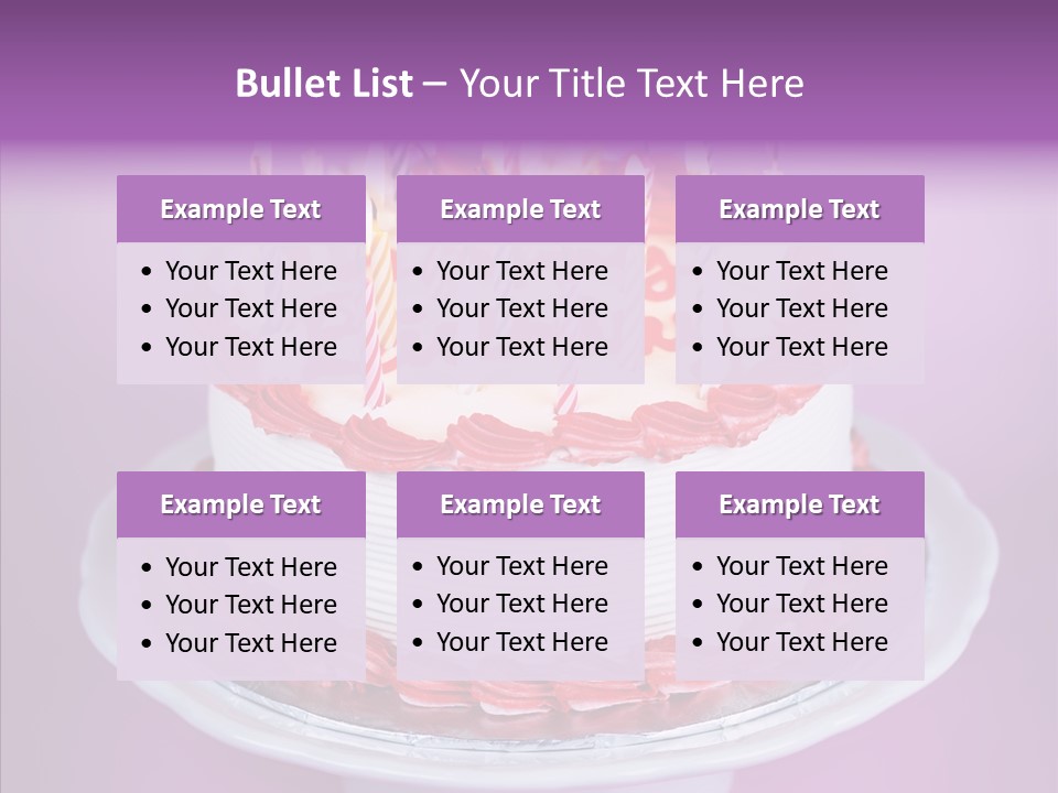 Colorful Vanilla Words PowerPoint Template