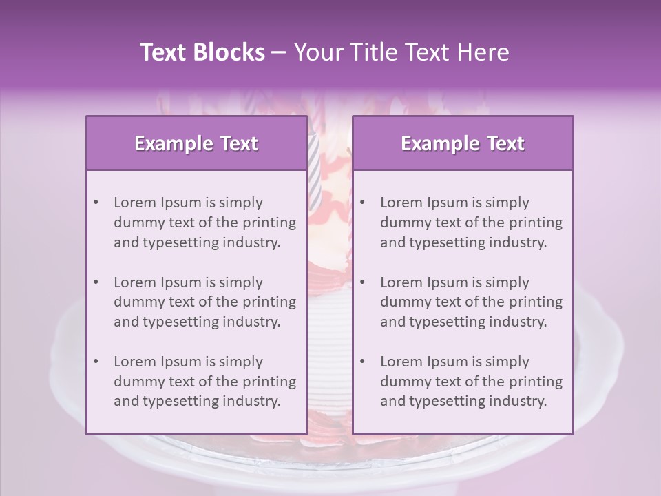 Colorful Vanilla Words PowerPoint Template