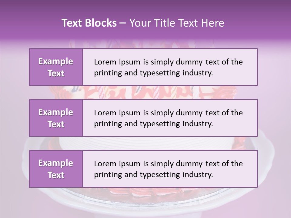 Colorful Vanilla Words PowerPoint Template