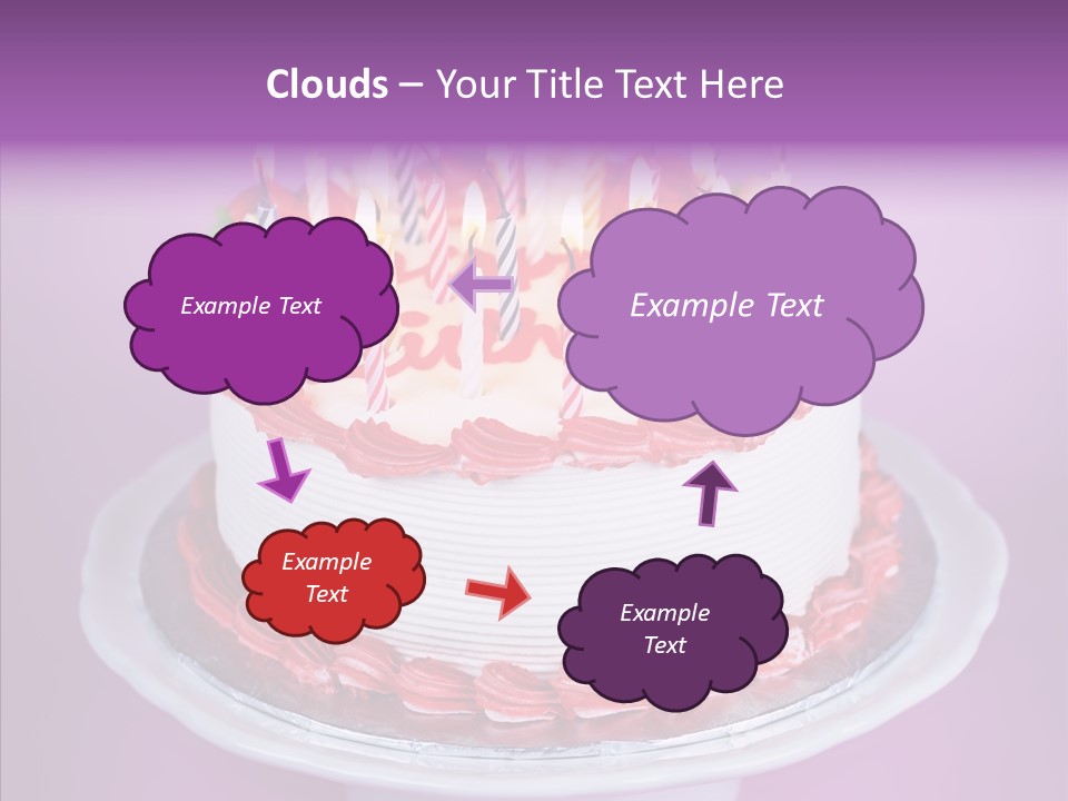 Colorful Vanilla Words PowerPoint Template