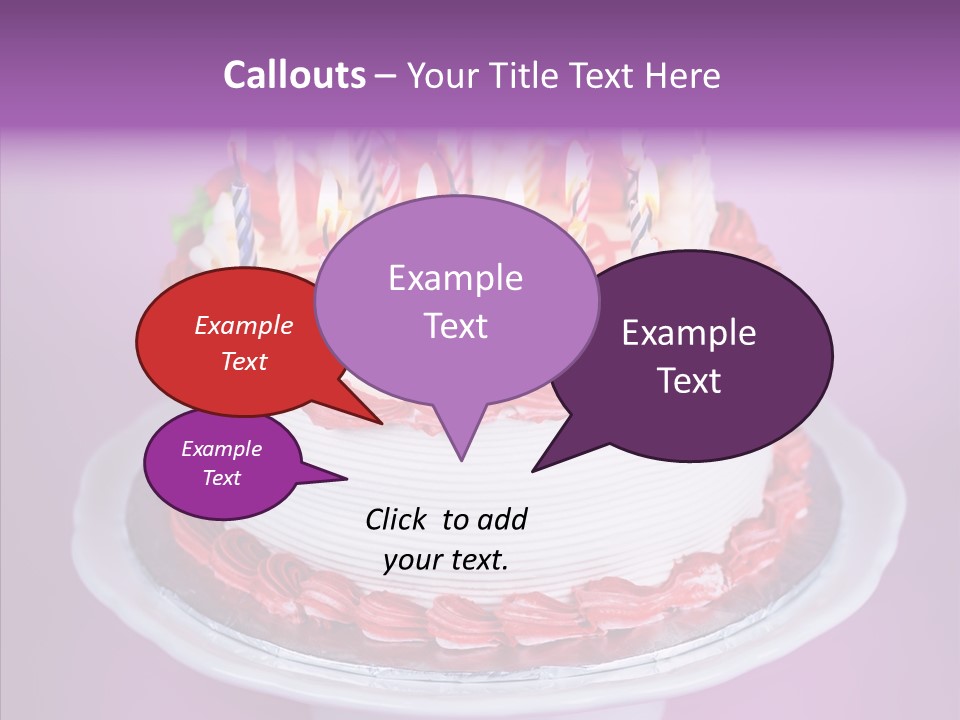 Colorful Vanilla Words PowerPoint Template